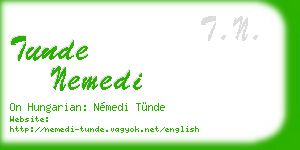 tunde nemedi business card